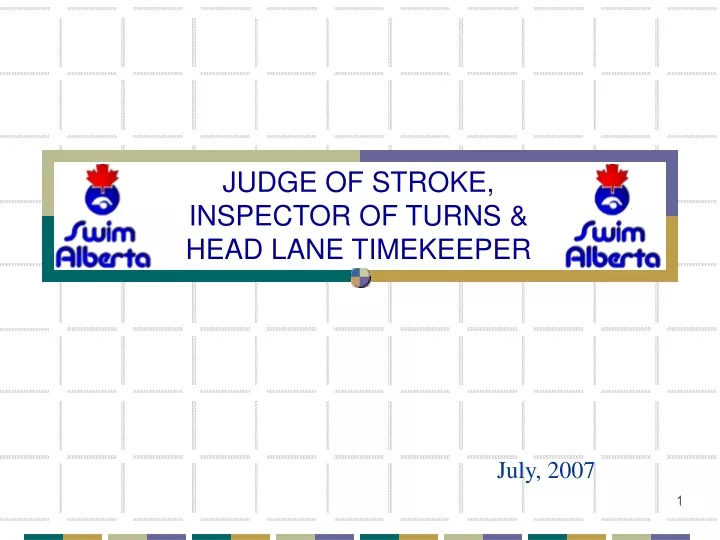 judge of stroke inspector of turns head lane timekeeper