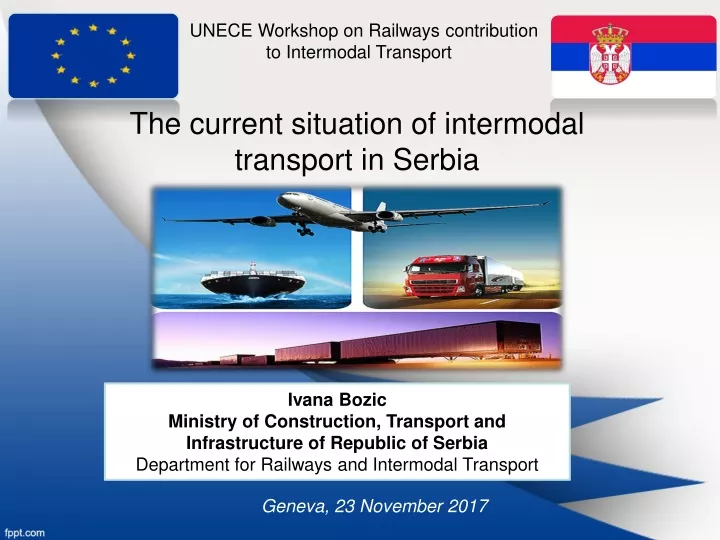 the current situation of intermodal transport in serbia
