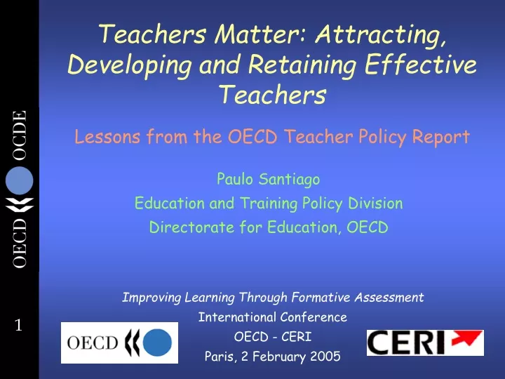 teachers matter attracting developing