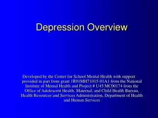Depression Overview