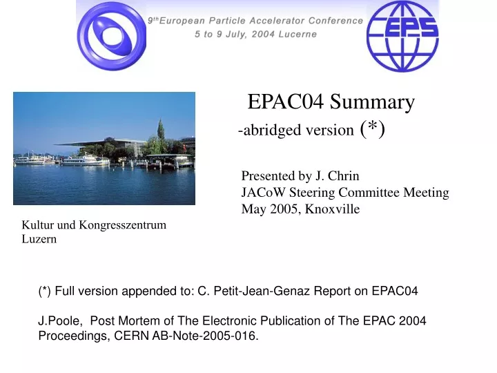 epac04 summary abridged version presented