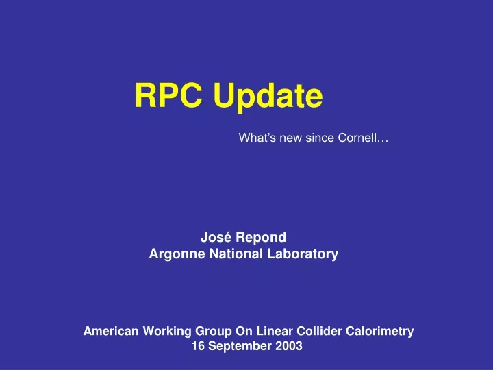 rpc update