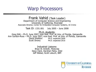 Warp Processors