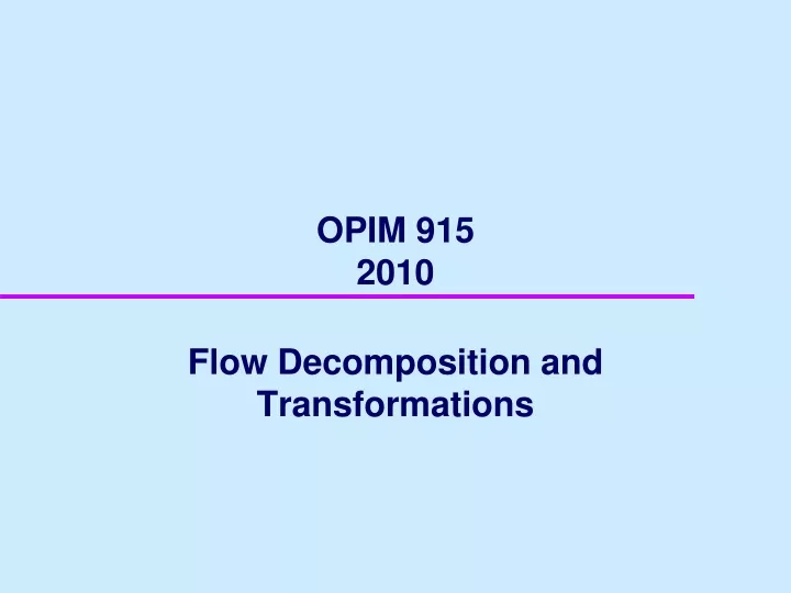 opim 915 2010