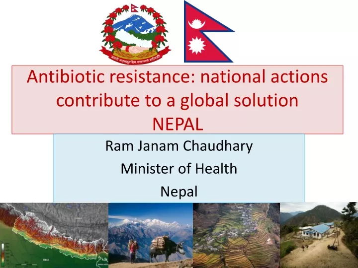 antibiotic resistance national actions contribute to a global solution nepal