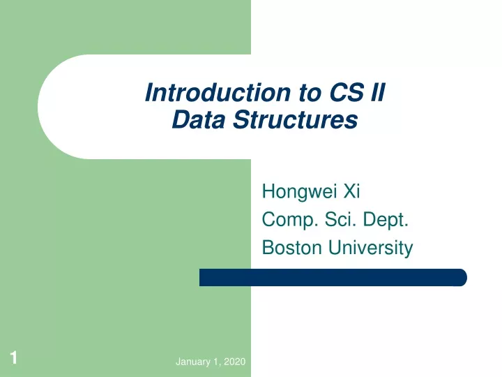 introduction to cs ii data structures