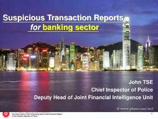 Suspicious Transaction Reports for banking sector