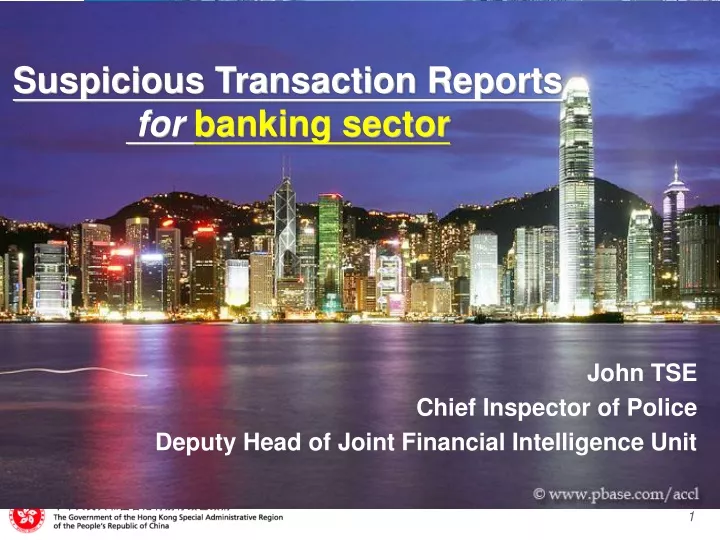 suspicious transaction reports for banking sector