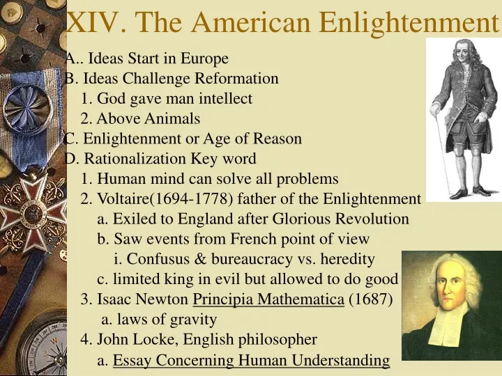 xiv the american enlightenment