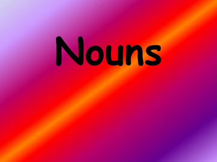 nouns