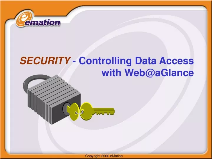 security controlling data access with web@aglance