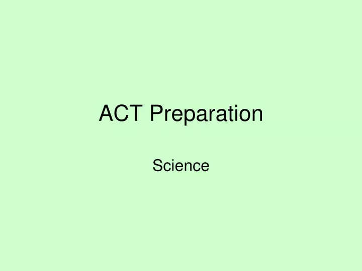 act preparation