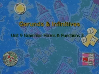 Gerunds &amp; Infinitives