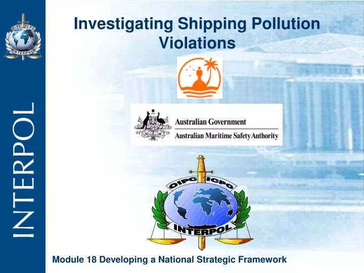 investigating shipping pollution violations