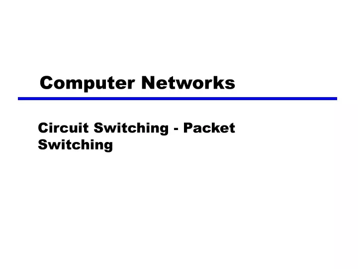 computer networks