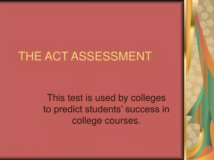 the act assessment
