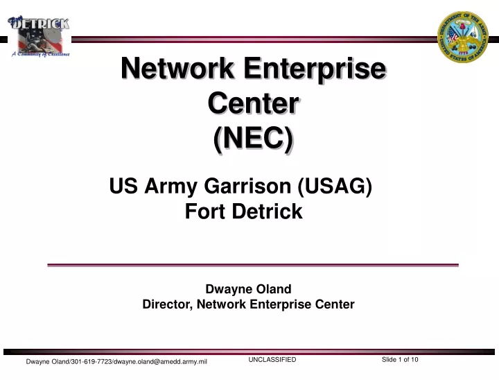 network enterprise center nec