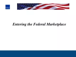 Entering the Federal Marketplace