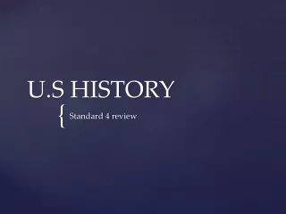 U.S HISTORY