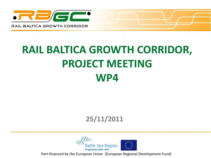 rail baltica growth corridor project meeting wp4