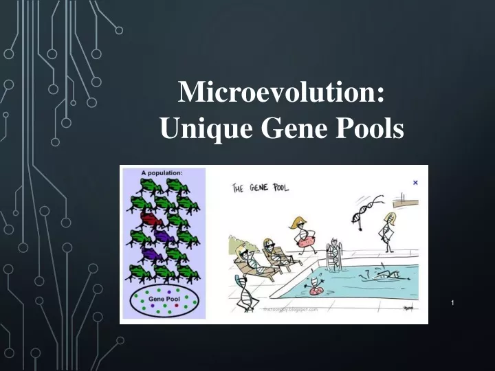 microevolution unique gene pools