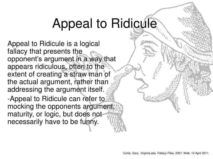 appeal to ridicule