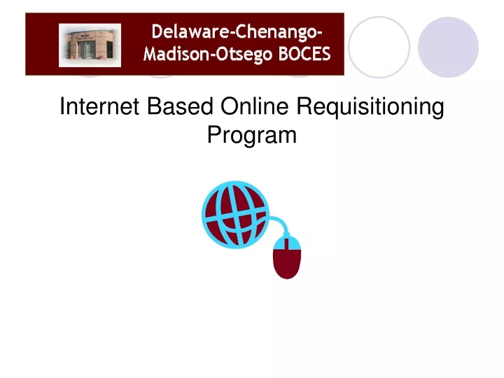 internet based online requisitioning program