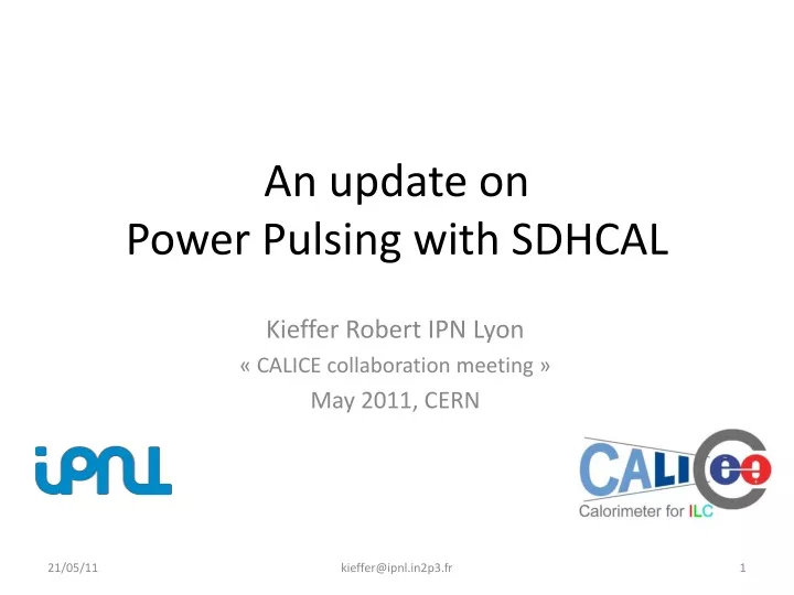 an update on power pulsing with sdhcal