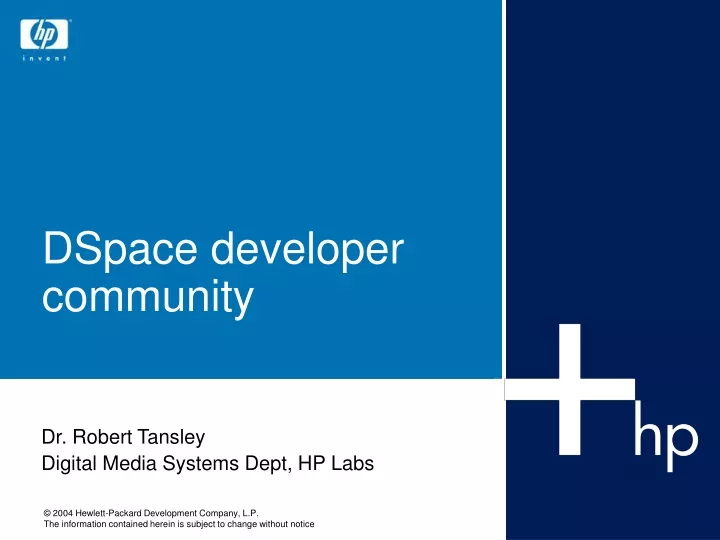 dspace developer community