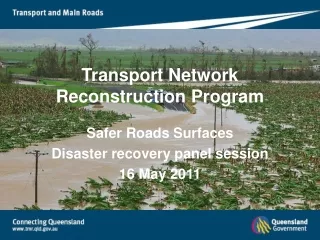 Transport Network Reconstruction Program