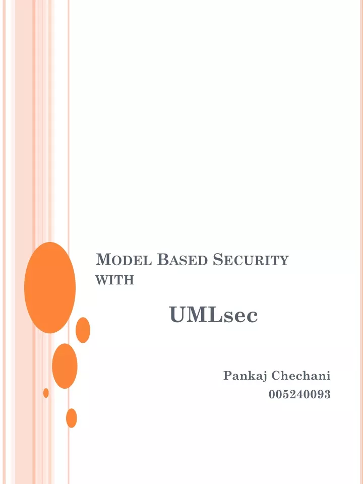 model based security with