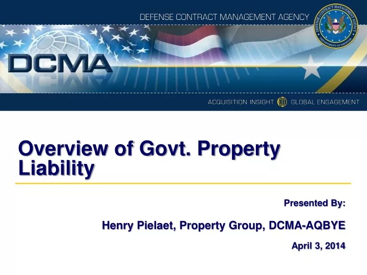 overview of govt property liability