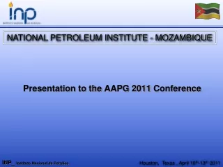 Presentation to the  AAPG 2011  Conference