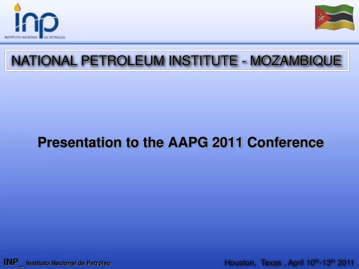 presentation to the aapg 2011 conference