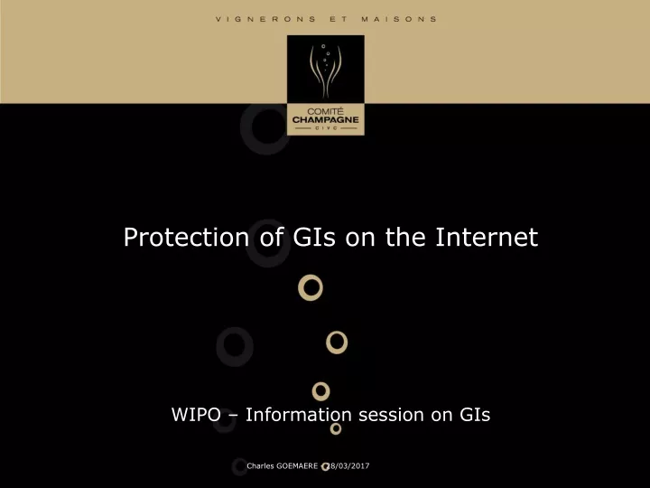 protection of gis on the internet wipo information session on gis