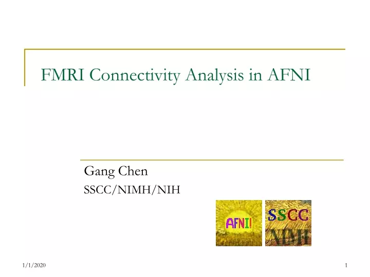 fmri connectivity analysis in afni
