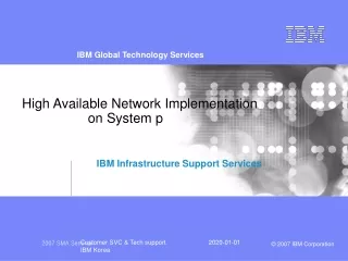 High Available Network Implementation  		on System p