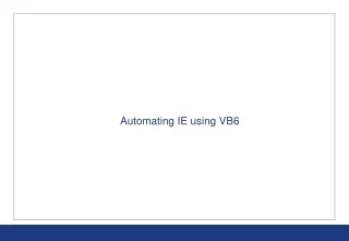 Automating IE using VB6