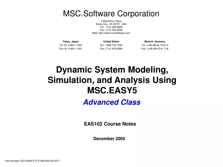 msc software corporation