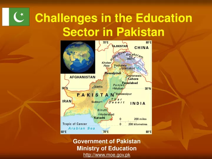 challenges in the education sector in pakistan