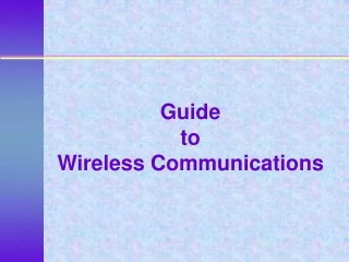 Guide  to  Wireless Communications