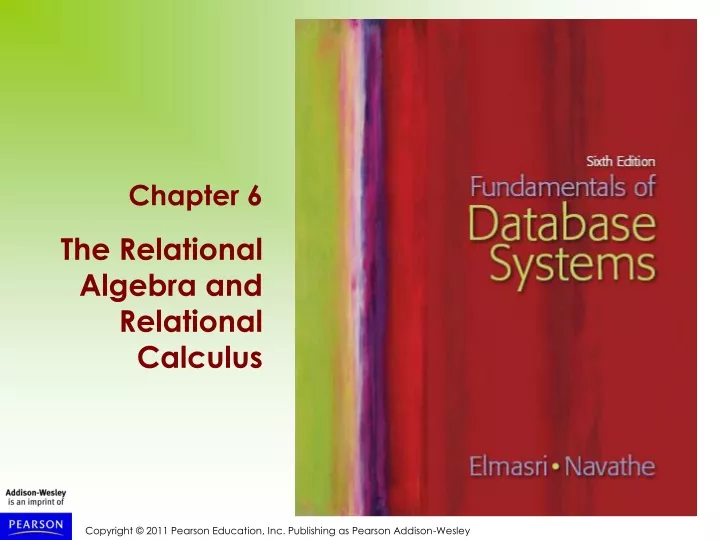 chapter 6 the relational algebra and relational