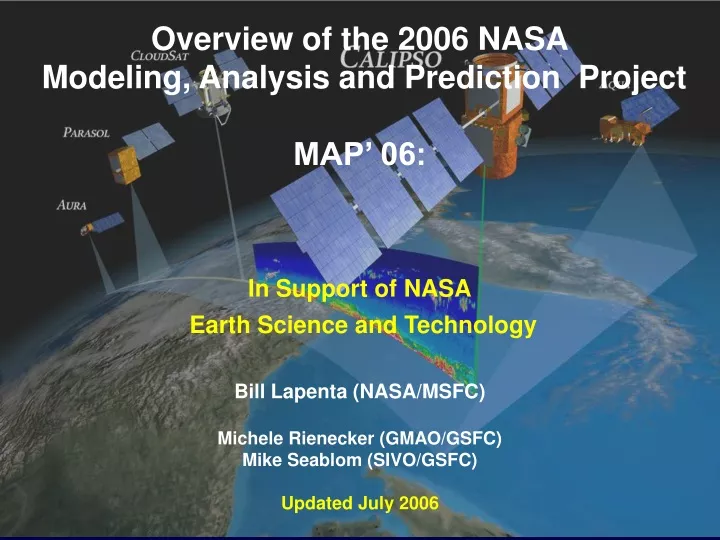overview of the 2006 nasa modeling analysis
