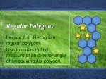 Regular Polygons: Equiangular and Equilateral Properties - slide 1