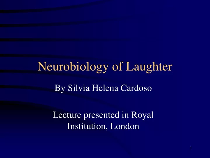 neurobiology of laughter