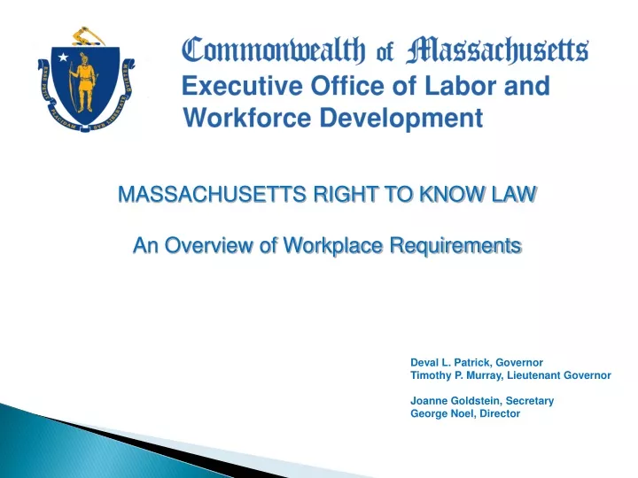 massachusetts right to know law an overview