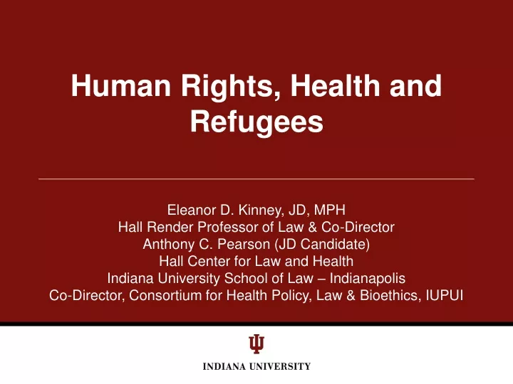 human rights health and refugees