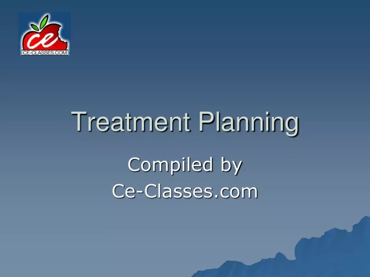 treatment planning