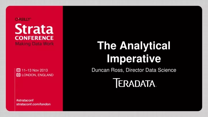 the analytical imperative