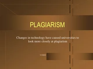 PLAGIARISM